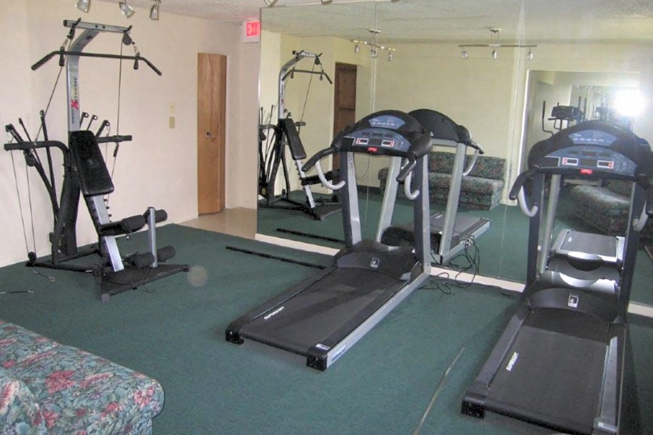 the gym in our condo is clean and ready for you to use